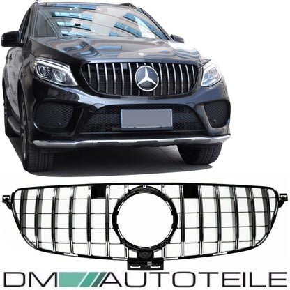 Sport-Kühlergrill für Panamericana GT Chrom passt für Mercedes GLE (ML) W166 Baujahr 2015-2018