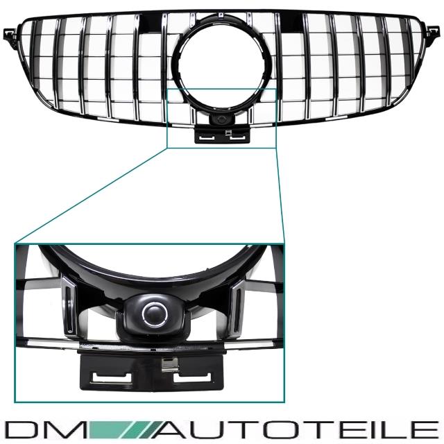 Sport-Kühlergrill für Panamericana GT Chrom passt für Mercedes GLE (ML) W166 Baujahr 2015-2018