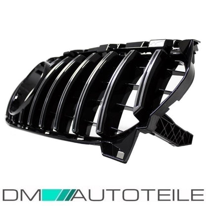Sport-Kühlergrill für Panamericana GT Chrom Schwarz passend für Mercedes CLA W117 ab 2016 (Mopf)
