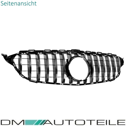 Set Kühlergrill Grill Schwarz Chrom+ Stern passt für Mercedes S205 W205 C63 Panamericana AMG GT
