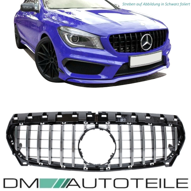 GT Sport- Panamericana Kühlergrill Chrom passend für Mercedes CLA W117  bj 13-16 auch A45 AMG