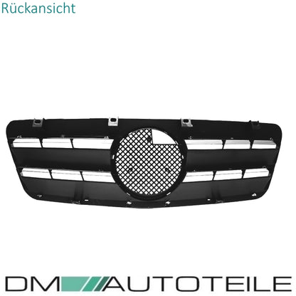 Mercedes CLK W208 C208 A208 Gitter Grill Kühlergrill Schwarz Glanz Chrom 97-03