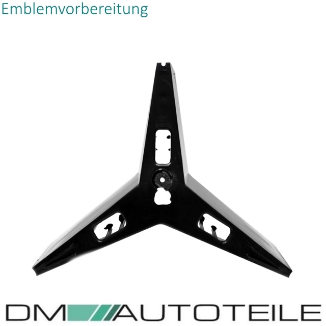 Mercedes CLK W208 C208 A208 Gitter Grill Kühlergrill Schwarz Glanz Chrom 97-03