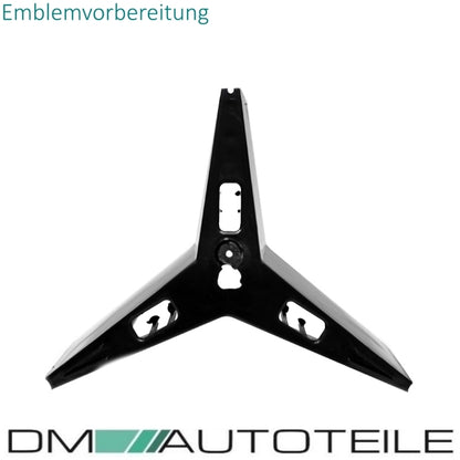 Mercedes CLK W208 C208 A208 Gitter Grill Kühlergrill Schwarz Glanz Chrom 97-03