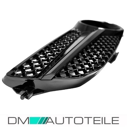 Mercedes CLK W209 C209 Kühlergrill Waben Front Grill Schwarz Glanz Komplett Bj Mopf 05-09