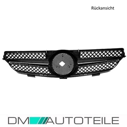 Mercedes CLK W209 C209 Kühlergrill Waben Front Grill Schwarz Glanz Komplett Bj Mopf 05-09