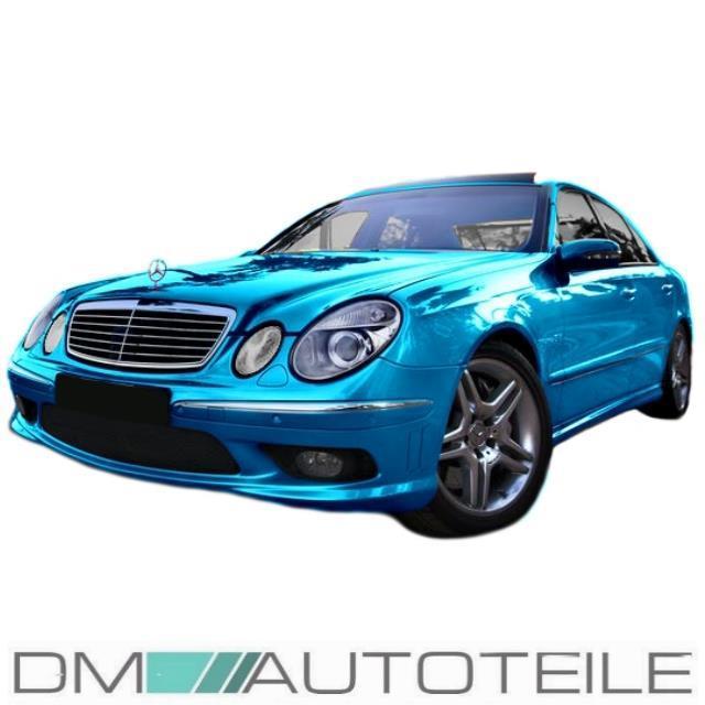 Mercedes S211 W211 02-06 VFL. Stoßstange ohne PDC + Nebel + Zubehör für E55 AMG