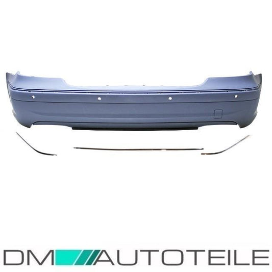 Mercedes W211 Stoßstange hinten PDC 02-09 auch Mopf grundiert +Zubehör für E63 AMG