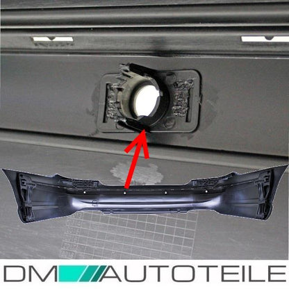 Mercedes W211 Stoßstange hinten PDC 02-09 auch Mopf grundiert +Zubehör für E63 AMG