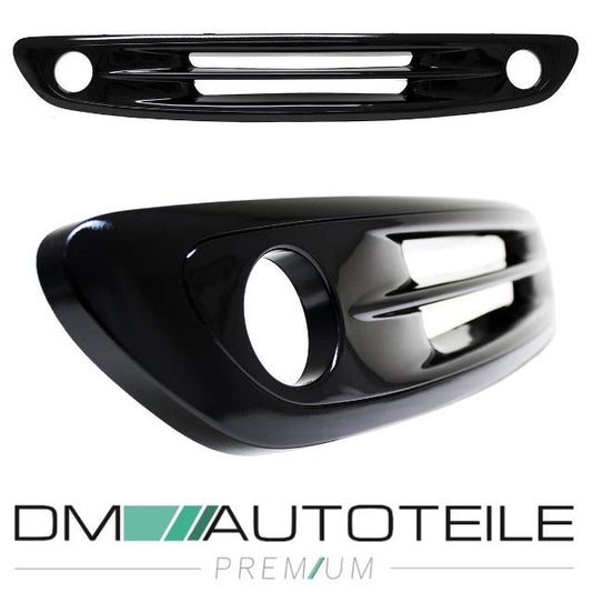 Smart Fortwo City Coupe 450 Kühlergitter ABS Schwarz Lackiert mit Löcher für NSW Bj. 08/98-04/02