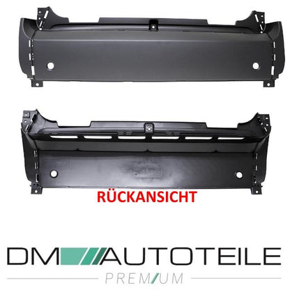Smart Fortwo 451 Stoßstange hinten schwarz glatt lackierbar Bj. 07-14 EU Ware
