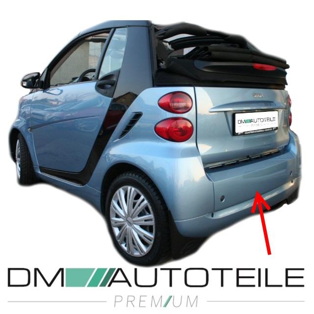 Smart Fortwo 451 Stoßstange hinten schwarz glatt lackierbar Bj. 07-14 EU Ware