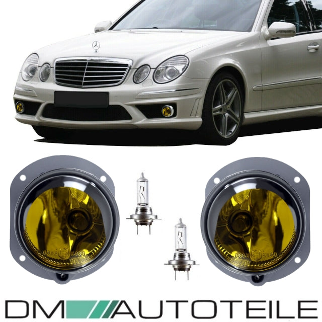 Nebelscheinwerfer SET Gelb H11 passt für Mercedes W211 S211 W204 S204 C209 A209 AMG Sport