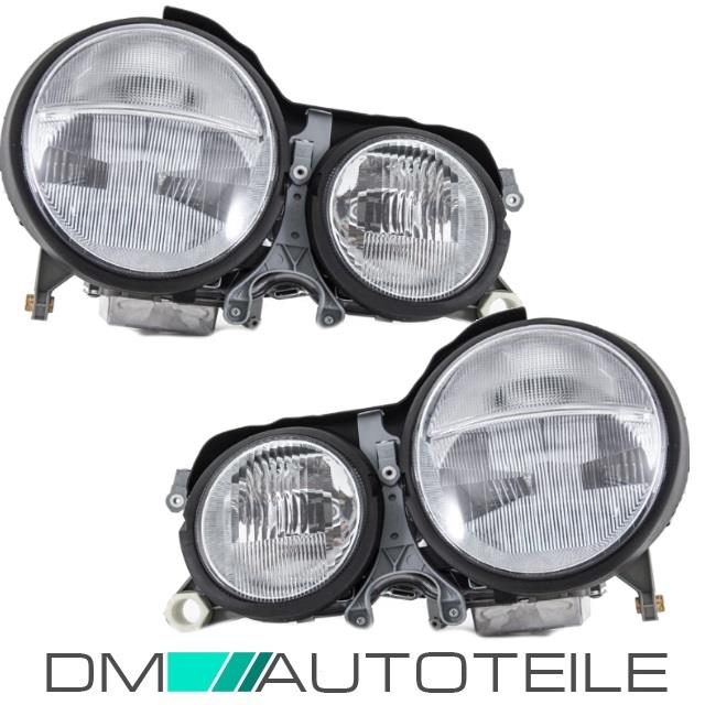 Set Mercedes E-Klasse W210 Xenon Scheinwerfer rechts & links D2R/H7 99-02 Mopf