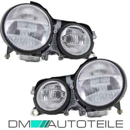 Set Mercedes E-Klasse W210 Xenon Scheinwerfer rechts & links D2R/H7 99-02 Mopf