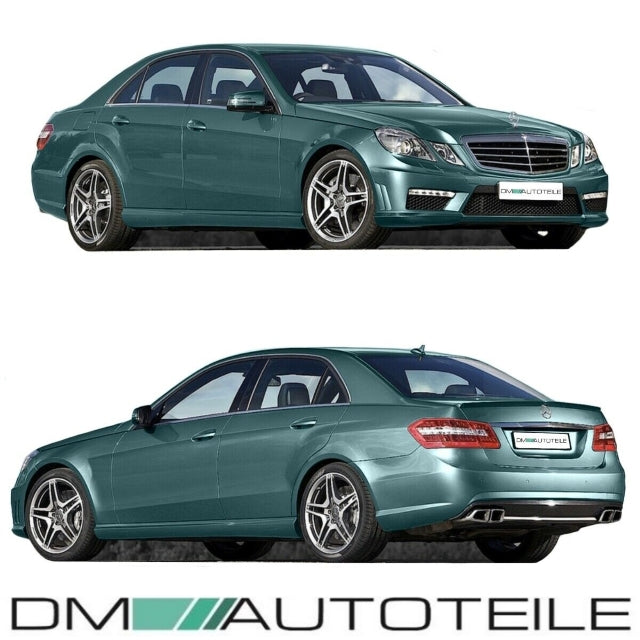 Mercedes W212 Stoßstange BODYKIT +TAGFAHRLICHT +AUSPUFFBLENDEN +Zubehör E63 AMG