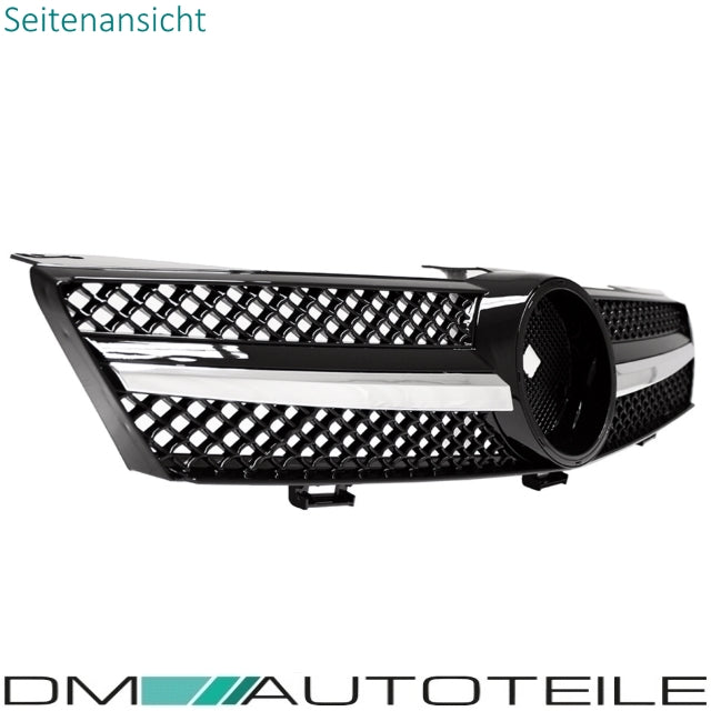 Kühlergrill Gitter Schwarz hochglanz + Chrom passend für CLS C219 W219 AMG 04-08