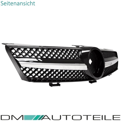 Kühlergrill Gitter Schwarz hochglanz + Chrom passend für CLS C219 W219 AMG 04-08