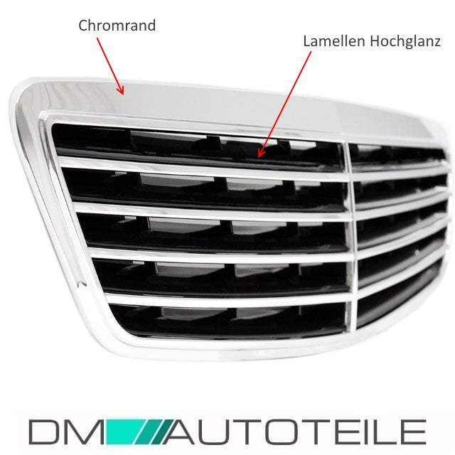 Mercedes W220 S-Klasse Kühlergrill Grill Chrom Schwarz alle Modelle Bj 98-02