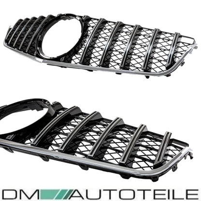 Sport-Kühlergrill für Panamericana GT Chrom passt für Mercedes E-Klasse W207 Coupe Cabrio 09-13