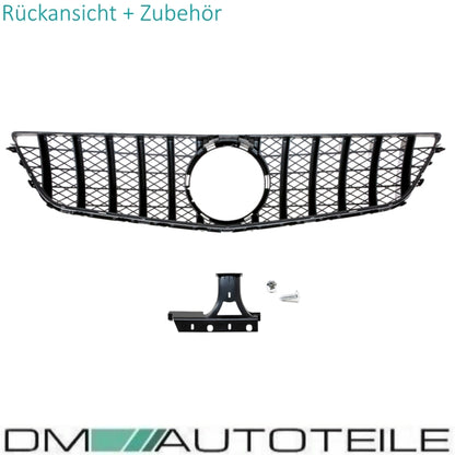 Sport-Kühlergrill für Panamericana GT Chrom passt für Mercedes E-Klasse W207 Coupe Cabrio 09-13