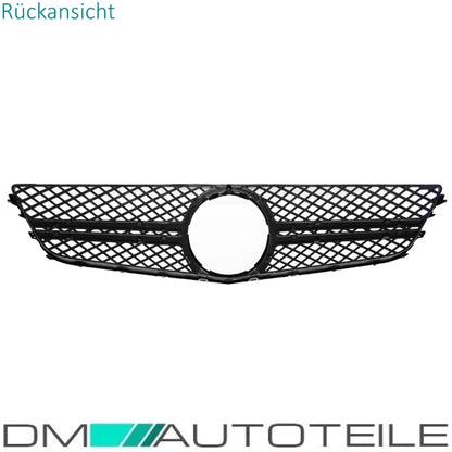 Kühlergrill Komplett Schwarz passt für Mercedes E-Klasse Coupe Cabrio W207 nicht für AMG E63 ab Bj 09-13
