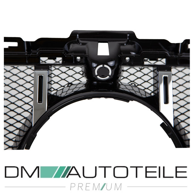 Sport Kühlergrill für Panamericana GT Grill Schwarz Chrom+ Race Gitter passt für Mercedes S205 W205 14-18
