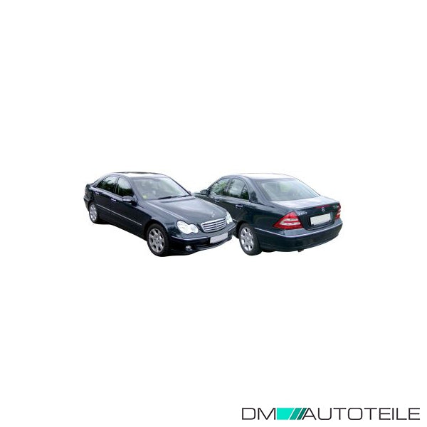 Kühlergrill chrom dunkelgrau passt für Mercedes C-Klasse T-Model 05-07