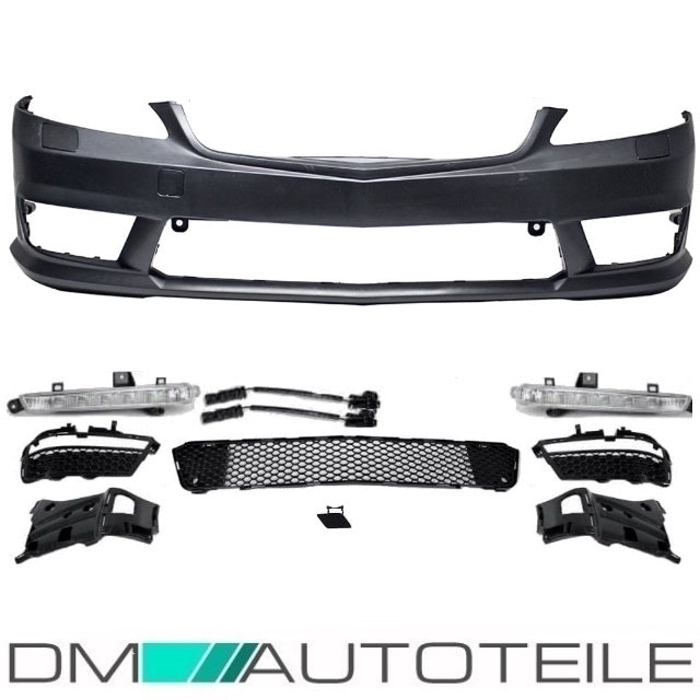 Mercedes S-Klasse W221 Front Stoßstange ohne PDC+ LED Tagfahrlicht + Zubehör für S65 AMG