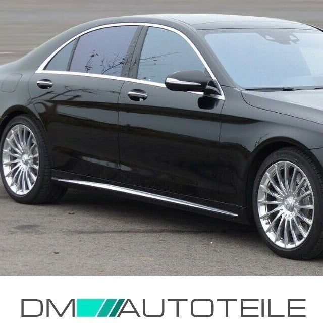 Set Seitenschweller Chrom Paket Lang passt für Mercedes S-Klasse W222 + S63 AMG