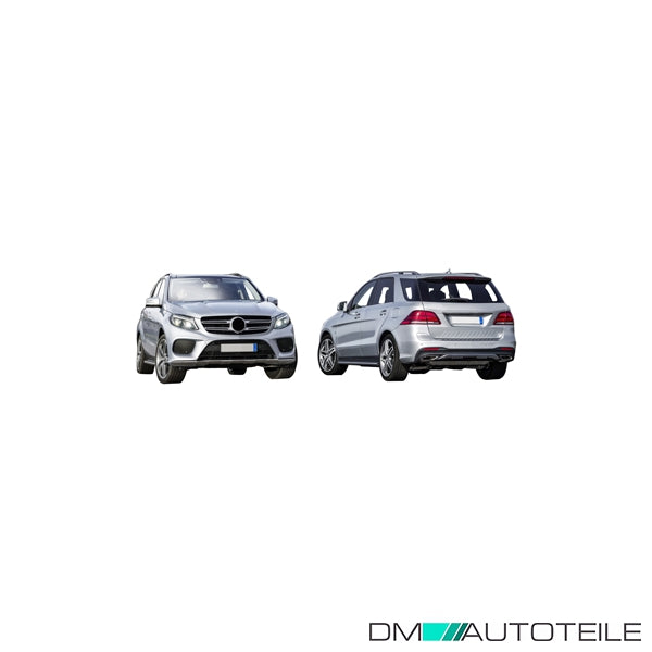 Stoßstange hinten für PDC grundiert passt für Mercedes GLE W166 ab 04/2015 Mopf