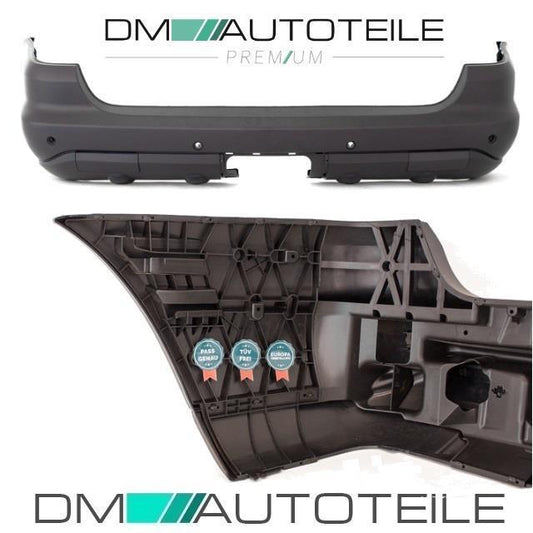 Mercedes M-Klasse W163 Stoßstange hinten Serie grundiert für PDC+AHK 01-05 Mopf