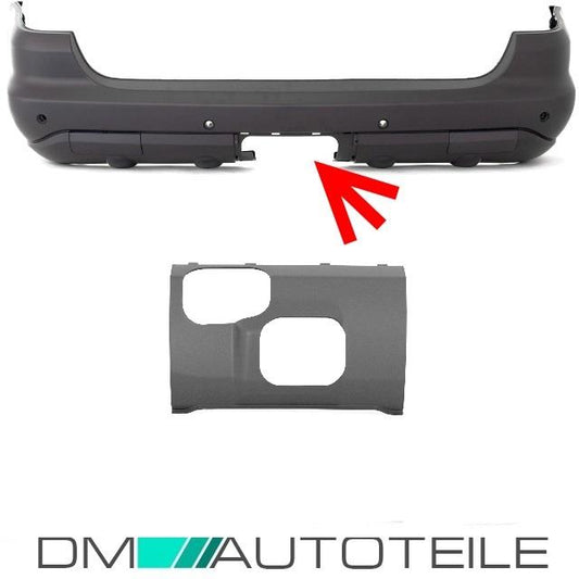 Mercedes W163 Abdeckung Stoßstange hinten für AHK grundiert 01-05