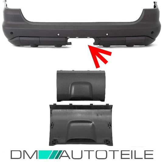 Mercedes W163 Abdeckung Stoßstange hinten ohne AHK grundiert 01-05
