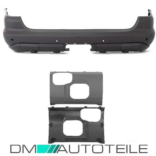 Set Mercedes W163 Stoßstange hinten für PDC+ AHK+ Abdeckung 01-05