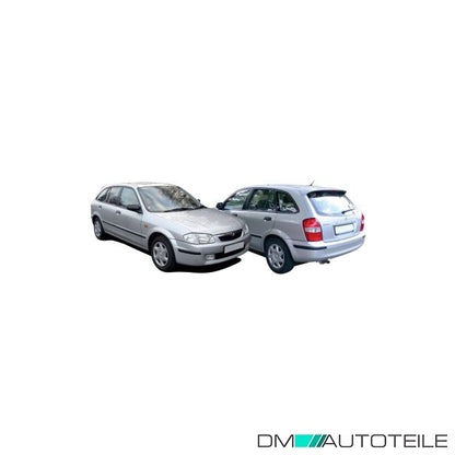 4-Türer Stoßstange hinten schwarz passt für Mazda 323 S VI bj 09/98-09/00