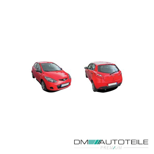 Außenspiegel rechts kpl. konvex grundiert glasklar passt für Mazda 2