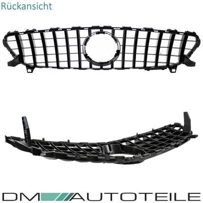 Sport -Panamericana GT Facelift Kühlergrill Chrom Schwarz passend für Mercedes A-Klasse W176 Mopf 2015-2019