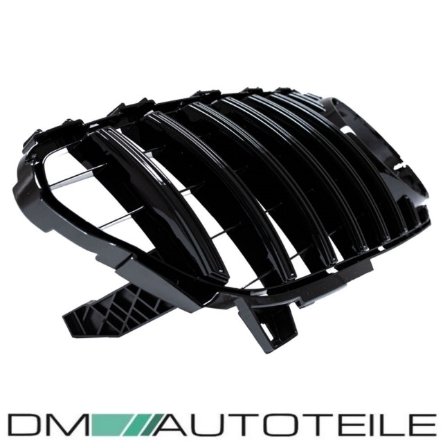 Set Sport -Panamericana GT Facelift Kühlergrill Komplett Schwarz + Stern lackiert passend für Mercedes A-Klasse W176 Mopf ...