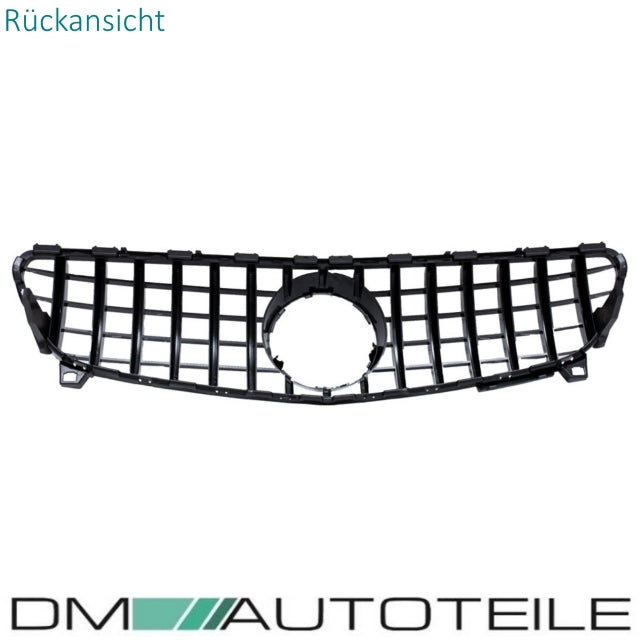 Set Sport -Panamericana GT Facelift Kühlergrill Komplett Schwarz + Stern lackiert passend für Mercedes A-Klasse W176 Mopf ...