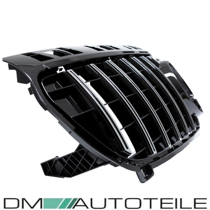 Set Sport Kühlergrill für Panamericana GT Schwarz Chrom +Stern passt für Mercedes A-Klasse W176 Vorfacelift 12-15