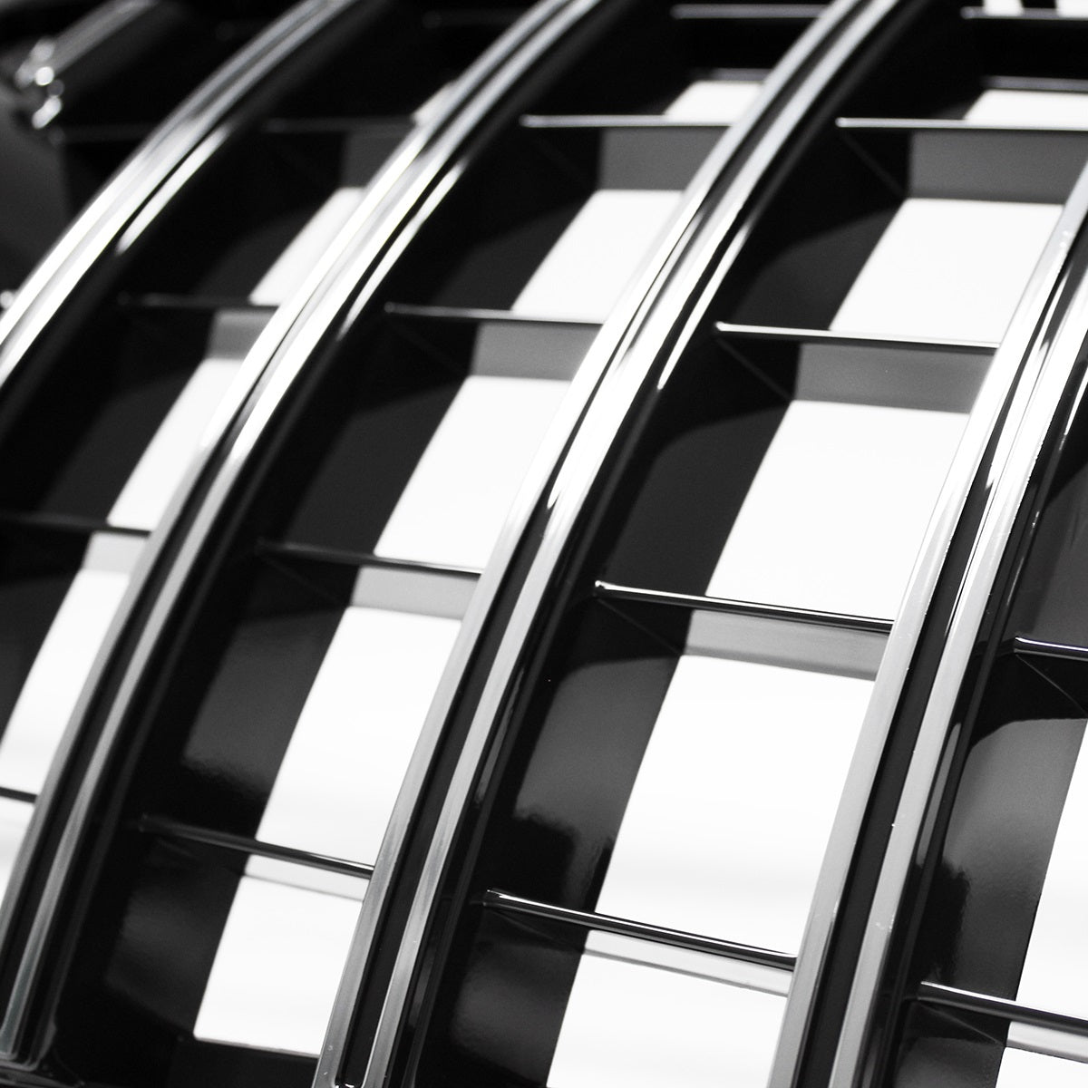 Set Sport Kühlergrill für Panamericana GT Schwarz Chrom +Stern passt für Mercedes A-Klasse W176 Vorfacelift 12-15