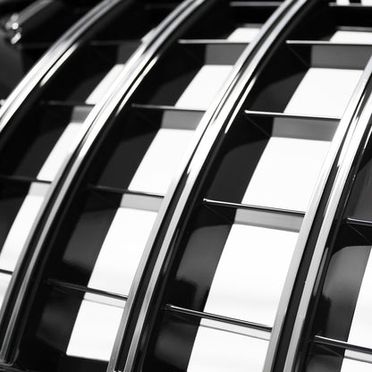 Set Sport Kühlergrill für Panamericana GT Schwarz Chrom +Stern passt für Mercedes A-Klasse W176 Vorfacelift 12-15