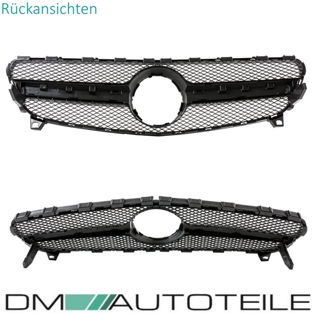 Sport Kühlergrill Schwarz glanz passt für Mercedes A-Klasse W176 Mopf ab 15-19 nicht A45 AMG