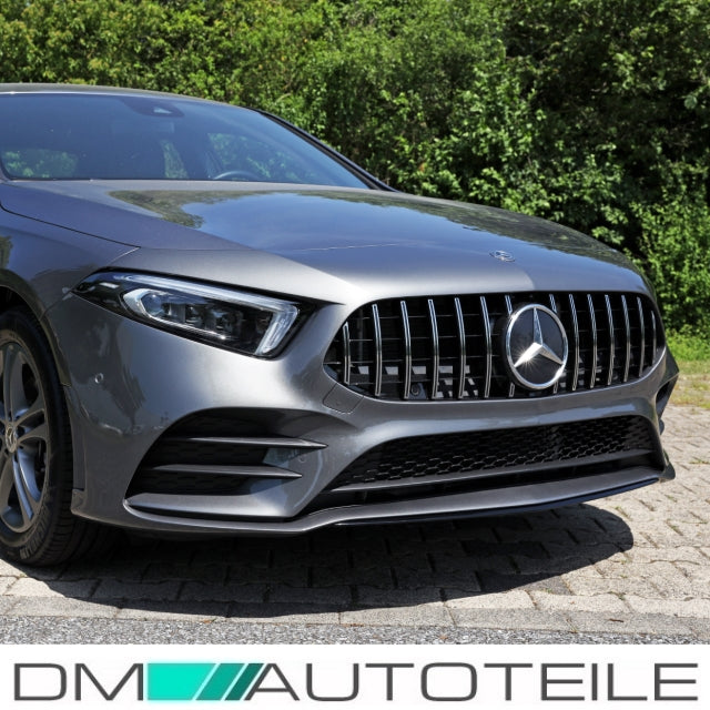 Sport-Kühlergrill für Panamericana GT Chrom passt für Mercedes A-Klasse W177 Bj ab 2018 auch 360° Kamera