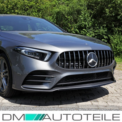 Sport-Kühlergrill für Panamericana GT Chrom passt für Mercedes A-Klasse W177 Bj ab 2018 auch 360° Kamera