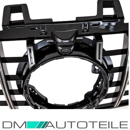 Set Sport-Kühlergrill für Panamericana GT Chrom +Stern passt für Mercedes A-Klasse W177 Bj ab 2018 auch 360° Kamera
