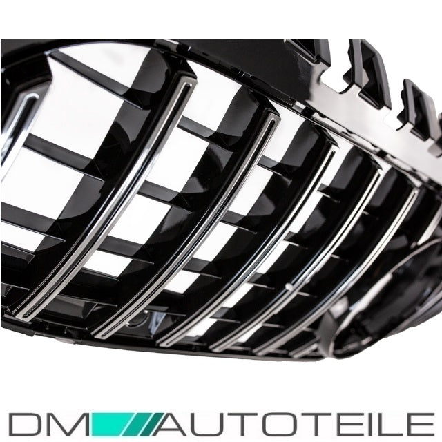 Set Sport-Kühlergrill für Panamericana GT Chrom +Stern passt für Mercedes A-Klasse W177 Bj ab 2018 auch 360° Kamera