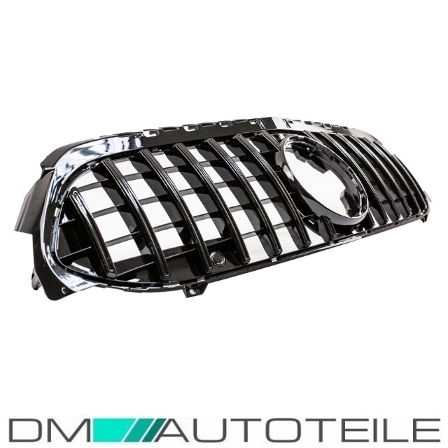 Sport-Kühlergrill für Panamericana GT Schwarz glanz passt für Mercedes A-Klasse W177 Bj ab 2018 ohne Kamera Loch