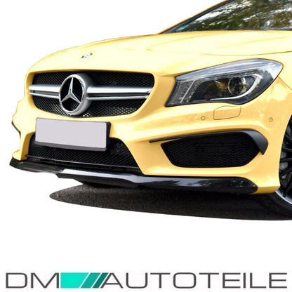 Sport Kühlergrill Schwarz Silber Wabendesign passt für Mercedes CLA W117 außer AMG 45 Bj 14-16